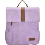 Dámské Městské batohy v lila barvě v elegantním stylu z koženky o objemu 4 l 