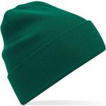 Pánské BIO Zimní čepice v zelené barvě z bavlny 