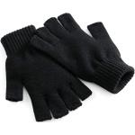 Pánské Bezprsté rukavice v černé barvě v moderním stylu z akrylu ve velikosti M 