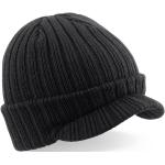 Pánské Zimní čepice v černé barvě v elegantním stylu z akrylu 