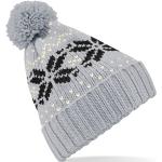 Pánské Zimní čepice ve světle šedivé barvě v norském stylu z akrylu 