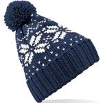 Pánské Zimní čepice v tmavě modré barvě v norském stylu z akrylu 