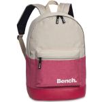 Studentské batohy Bench v růžové barvě z koženky s polstrovanými zády o objemu 16 l pro věk pro středoškoláky a teenagery 