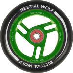 Kolečka na koloběžku Bestial Wolf v zelené barvě z hliníku 