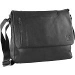 Designer Messenger tašky přes rameno Ralph Lauren v černé barvě v elegantním stylu z kůže 