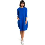 Dámské Pouzdrové šaty Bewear v tmavě modré barvě z bavlny ve velikosti XXL ve slevě plus size 