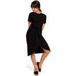 Dámské Zavinovací šaty Bewear v černé barvě o délce mini na jaro 