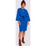 Dámské Pouzdrové šaty Bewear v modré barvě v elegantním stylu ve velikosti L ve slevě 