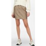 Dámské Mini sukně ONLY v hnědé barvě z koženky ve velikosti S mini 