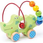 Motorické hračky Bigjigs v zelené barvě ze dřeva pro věk 12 - 24 měsíců 