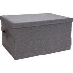 Úložné boxy v šedé barvě v elegantním stylu z látky 