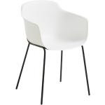 Designové židle v bílé barvě v elegantním stylu z plastu lakované 