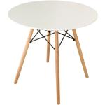 Jídelní stoly v bílé barvě ve skandinávském stylu z MDF 