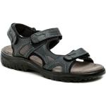 Pánské BIO Kožené sandály v černé barvě z kůže ve velikosti 41 na léto 