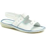 Dámské Kožené sandály v bílé barvě z kůže ve velikosti 40 na léto 
