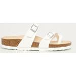 Dámské Kožené pantofle Birkenstock Mayari v bílé barvě z kůže ve velikosti 42 na léto udržitelná móda 