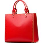 Kožené kabelky v koňakové barvě v minimalistickém stylu z kůže 