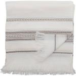 Ručníky Bloomingville v bílé barvě s pruhovaným vzorem z bavlny ve velikosti 70x140 ve slevě 