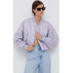 Dámské Designer Bombery Calvin Klein Jeans ve fialové barvě z polyesteru ve slevě 