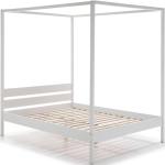 Bonami Bílá dřevěná postel Marckeric Dossel, 140 x