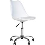 Kancelářské židle House Nordic v bílé barvě v minimalistickém stylu z koženky ve slevě 