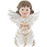 Vánoční anděl Dakls v bílé barvě ve slevě o velikosti 10 cm 