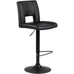 Barové židle Actona Company v černé barvě v retro stylu s nastavitelnou výškou 