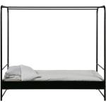Jednolůžkové postele vtwonen v černé barvě v industriálním stylu ze železa 