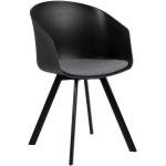 Jídelní židle v černé barvě ve skandinávském stylu 