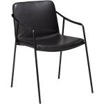Jídelní židle DAN-FORM Denmark v černé barvě v retro stylu z koženky 