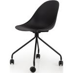 Kancelářské židle v černé barvě s kolečky ve slevě 