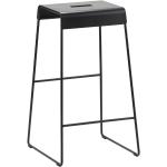 Židle Zone v černé barvě v minimalistickém stylu z kovu 