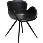 Jídelní židle DAN-FORM Denmark v černé barvě z koženky 