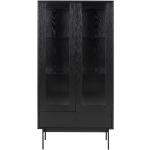 Šatní skříně Actona Company v černé barvě v minimalistickém stylu z kovu se zásuvkami 