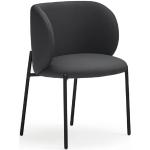 Jídelní židle v černé barvě 2 ks v balení 