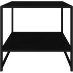 Odkládací stolky Canett v černé barvě v industriálním stylu z kovu 