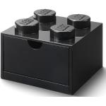 Úložné boxy Lego v černé barvě 