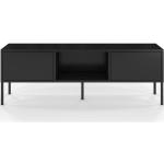 TV stolky v černé barvě v minimalistickém stylu s úložným prostorem lakované ve slevě 