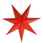 Vánoční dekorace Star trading v červené barvě ve slevě 
