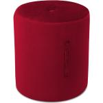 Pufy Mazzini Sofas v červené barvě v minimalistickém stylu ze sametu ve slevě 