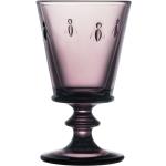 Sklenice na víno La Rochére ve fialové barvě v moderním stylu ze skla 