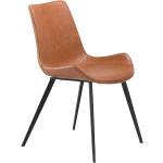 Jídelní židle DAN-FORM Denmark v hnědé barvě z koženky ekologicky udržitelné 