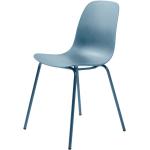 Jídelní židle v modré barvě v elegantním stylu stohovatelné 