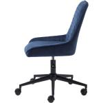 Kancelářské židle v modré barvě s kolečky 