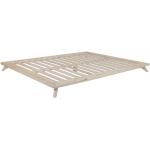 Dvoulůžkové postele Karup ve skandinávském stylu ze dřeva ve slevě 