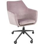 Kancelářské židle Actona Company v růžové barvě v retro stylu 