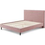 Dvoulůžkové postele v růžové barvě v elegantním stylu z buku 