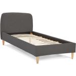 Jednolůžkové postele Kokoon v šedé barvě v moderním stylu ze dřeva s nohami 