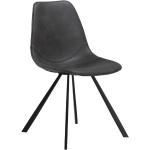 Jídelní židle DAN-FORM Denmark v šedé barvě v moderním stylu z koženky ekologicky udržitelné 