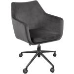 Kancelářské židle Actona Company v šedé barvě v retro stylu 